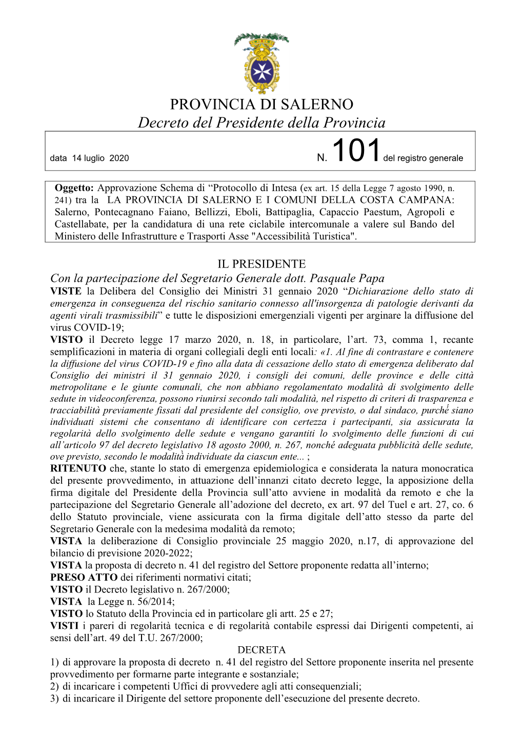 Decreto Presidente N.101 20.Pdf