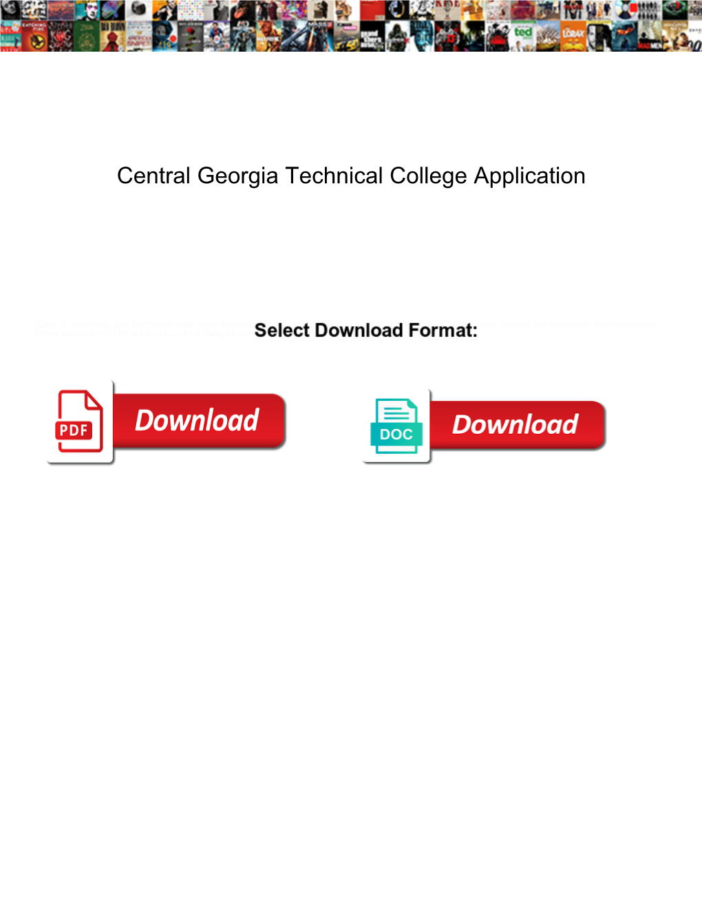 Central Georgia Technical College Application