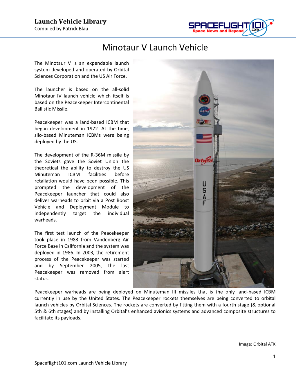 Minotaur V Launch Vehicle