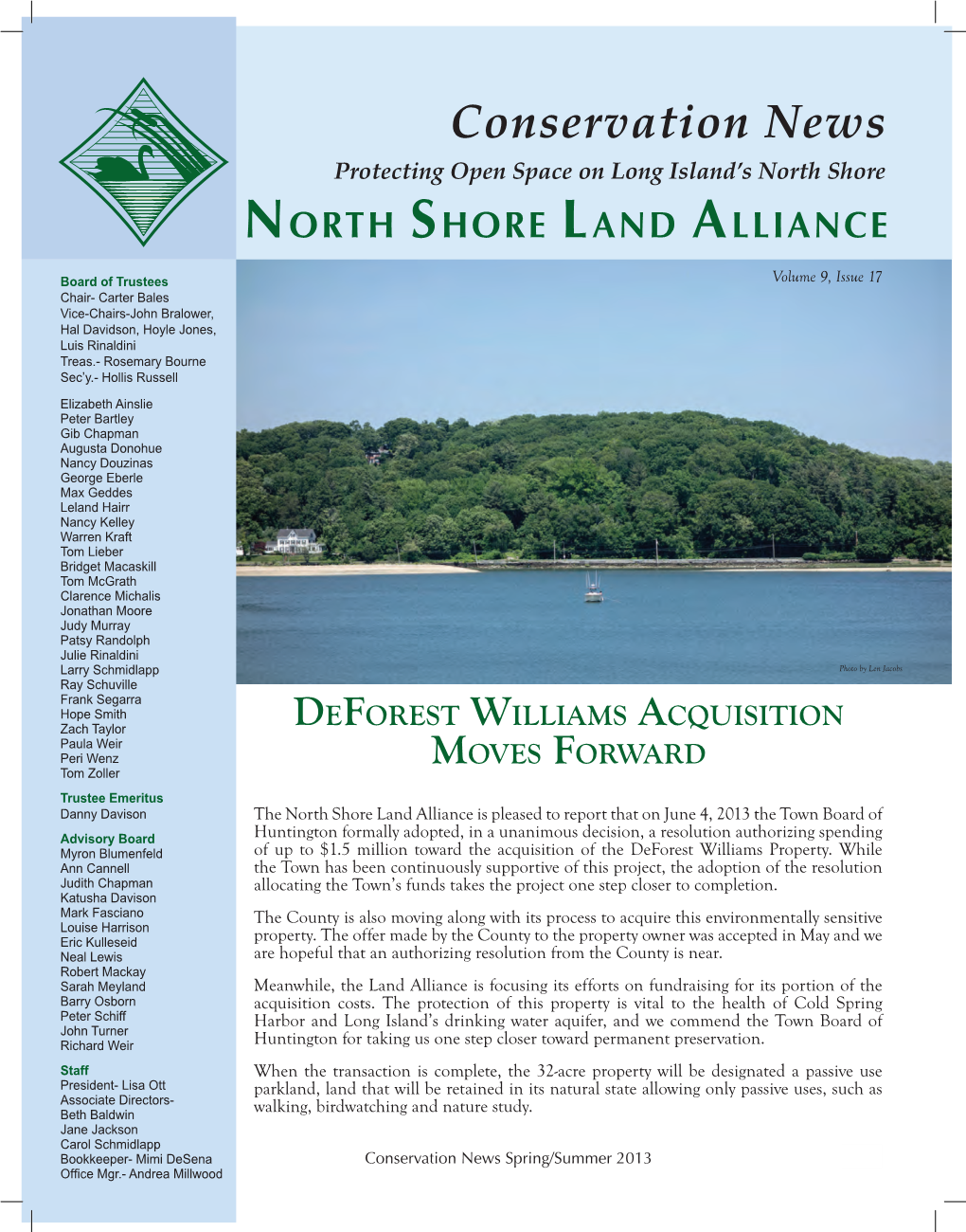 Conservation News Protecting Open Space on Long Island’S North Shore