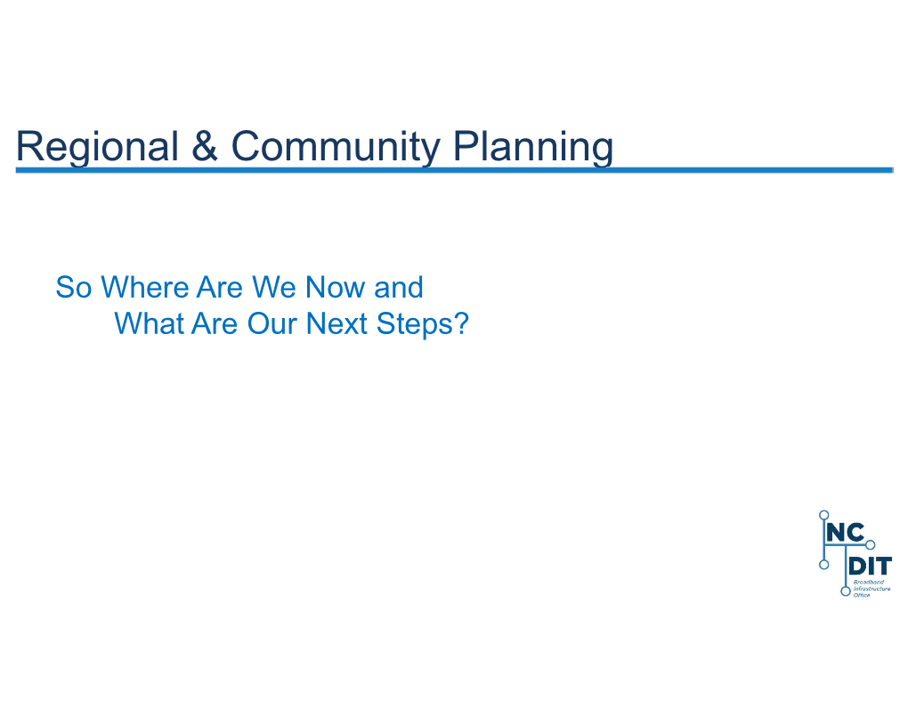 Regional & Community Planning