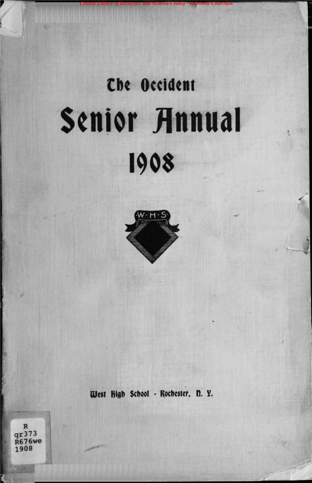 1908 Central Library of Rochester and Monroe County · Yearbook Collection