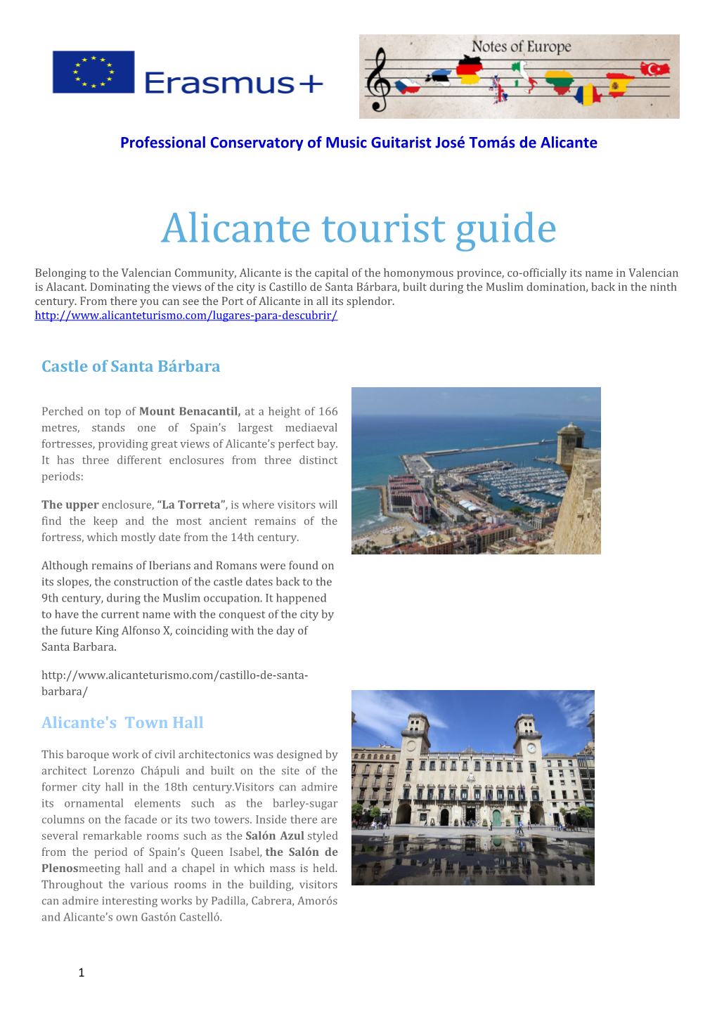 Alicante Tourist Guide