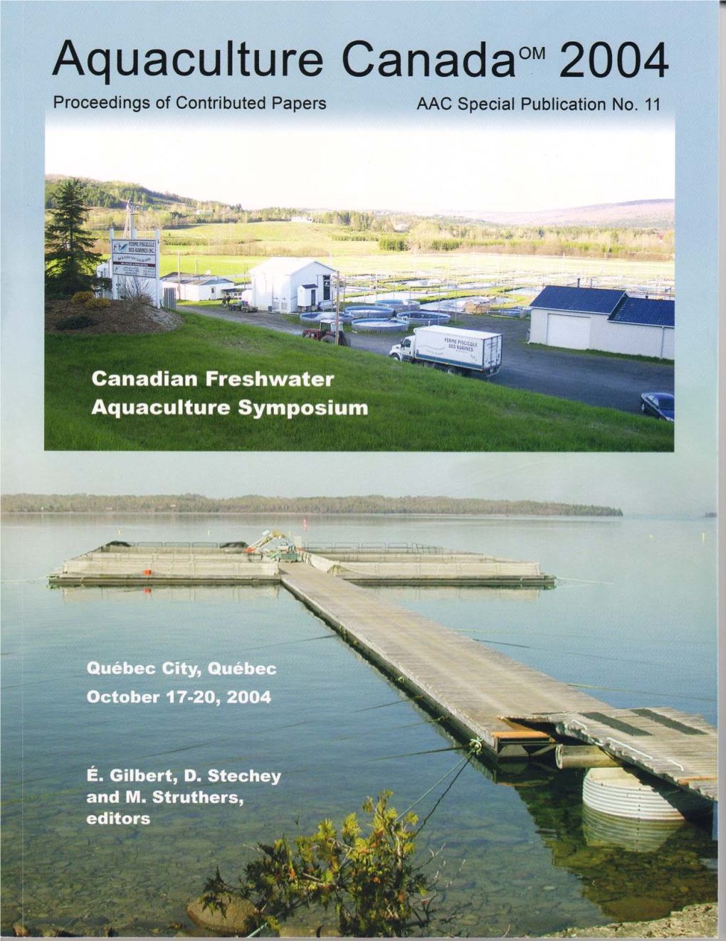 Canadian Freshwater Aquaculture Symposium – Aquaculture Canada 2004