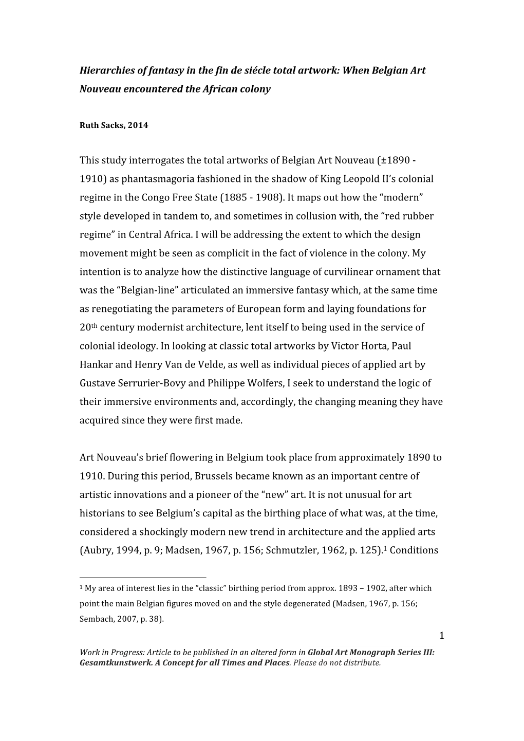 When Belgian Art Nouveau Encountered the African Colony