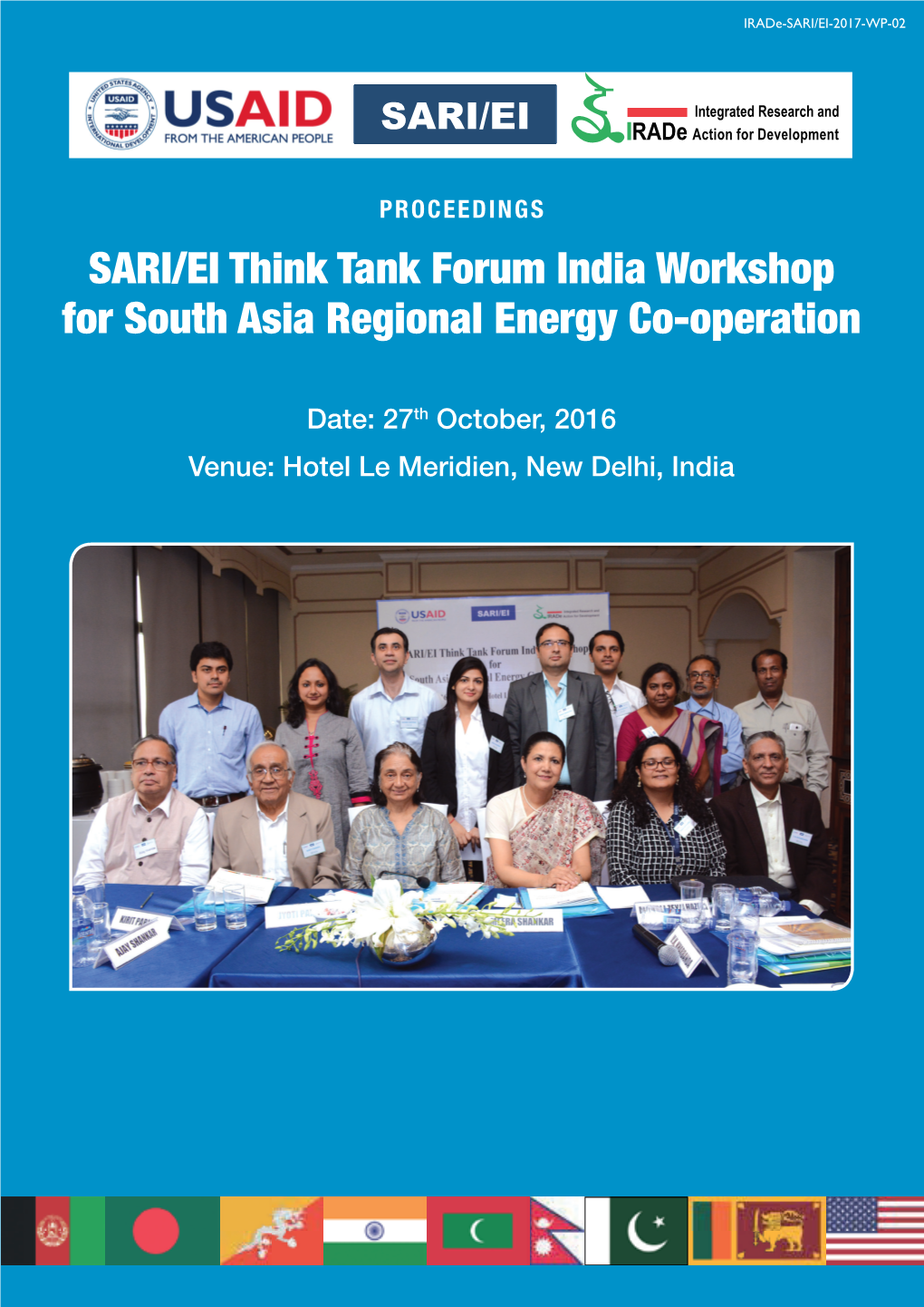 SARI/EI Think Tank Forum India Workshop for South Asia Regional Energy Co-Operation