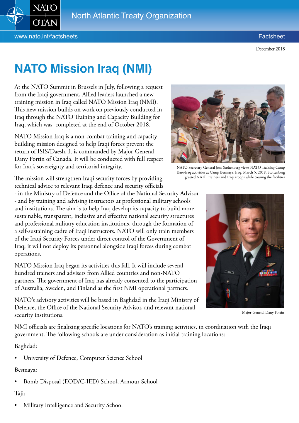 NATO Mission Iraq (NMI)