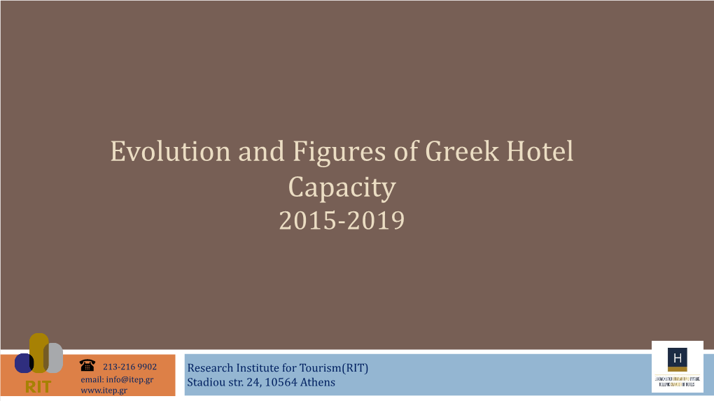 Of Hotel Capacity, 2015-2019 3