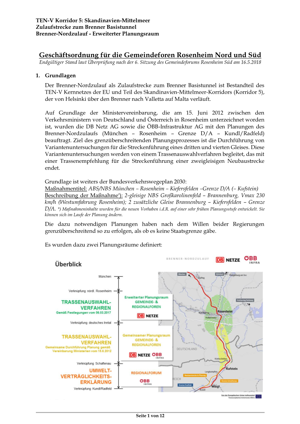 Geschäftsordnung Für Die Gemeindeforen Rosenheim Nord Und Süd Endgültiger Stand Laut Überprüfung Nach Der 6