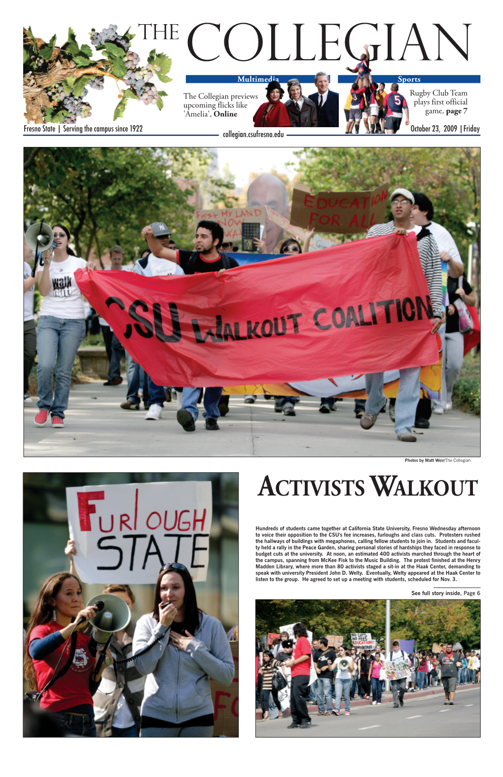 Activists Walkout