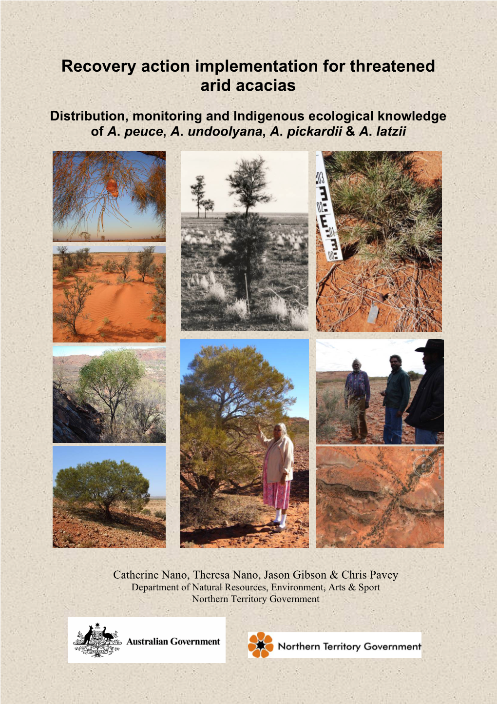 Recovery Action Implementation for Threatened Arid Acacias