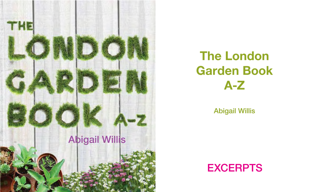 The London Garden Book A-Z