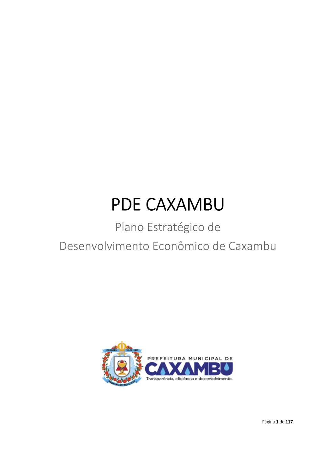 PDE CAXAMBU Plano Estratégico De Desenvolvimento Econômico De Caxambu