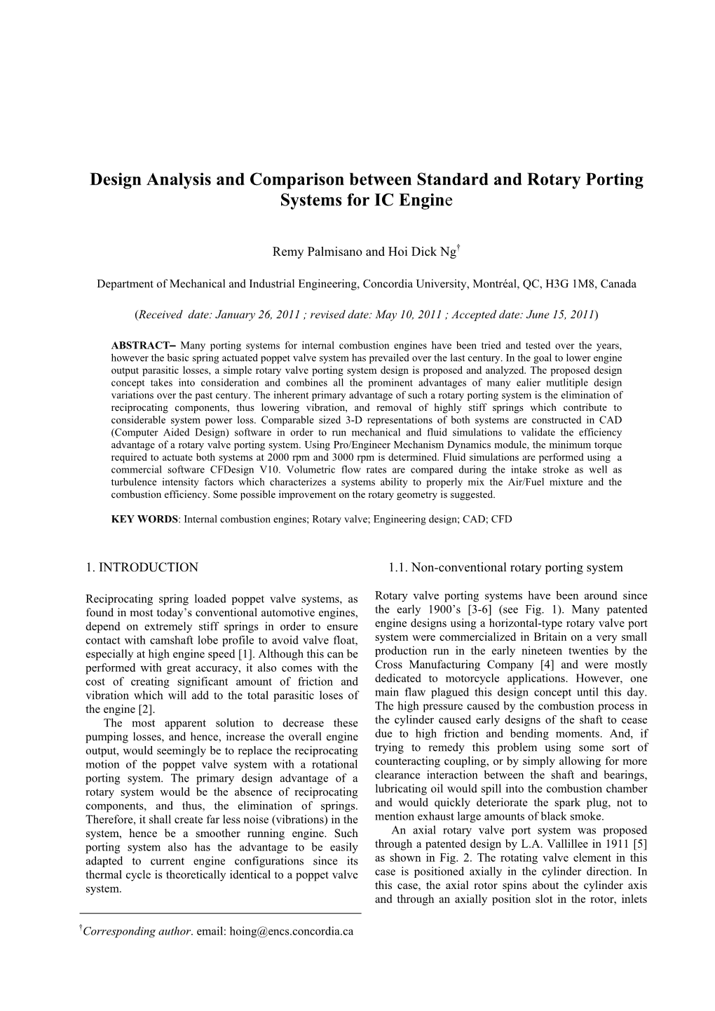 Design Analysis and Comparison Between Standard and Rotary Porting Systems for IC Engine