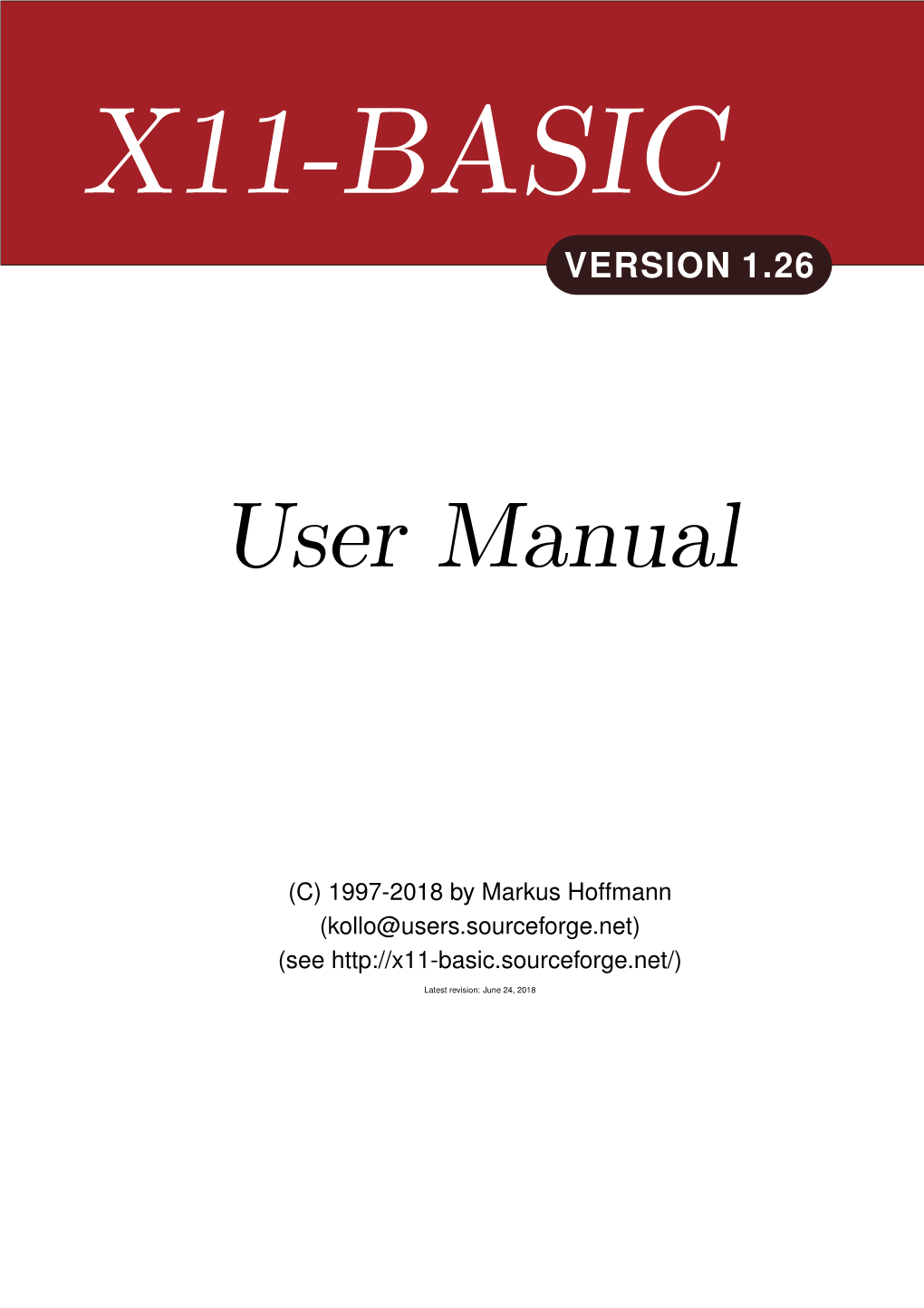 X11 Basic Manual