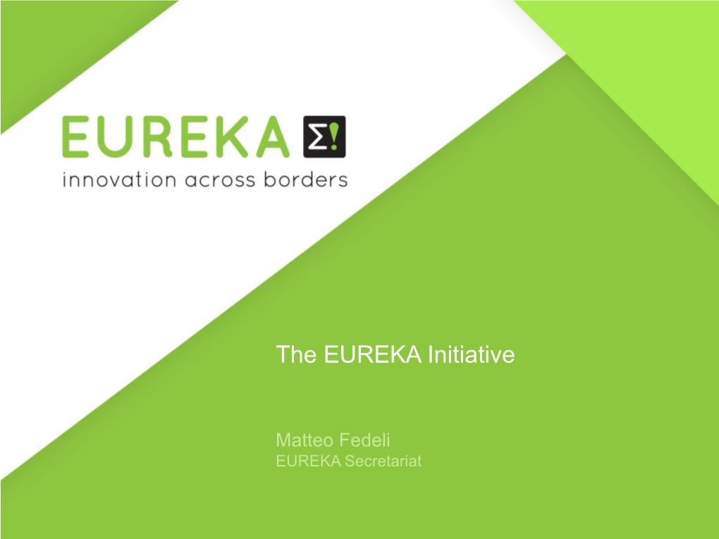 EUREKA Programme Individual Projects & Eurostars