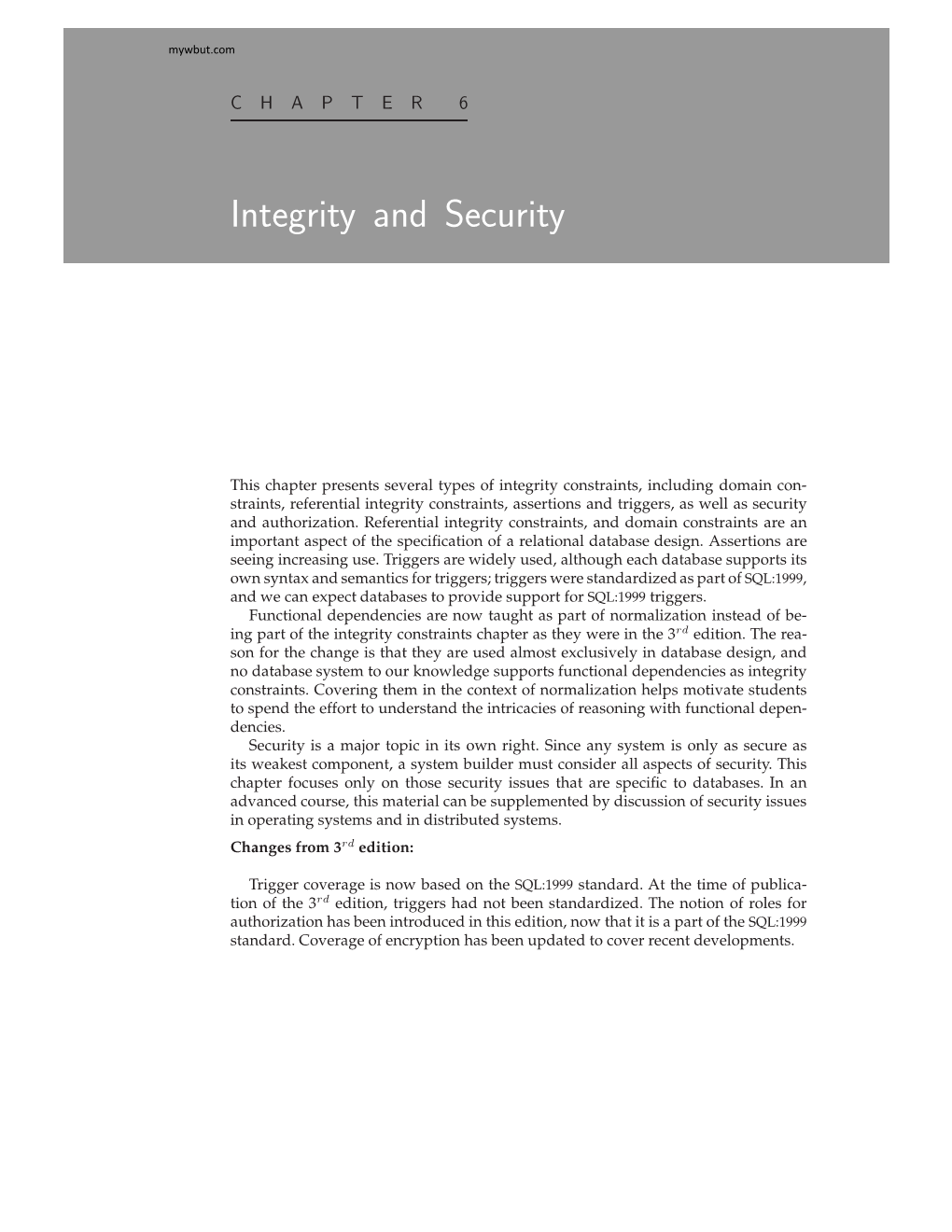Integrity and Security