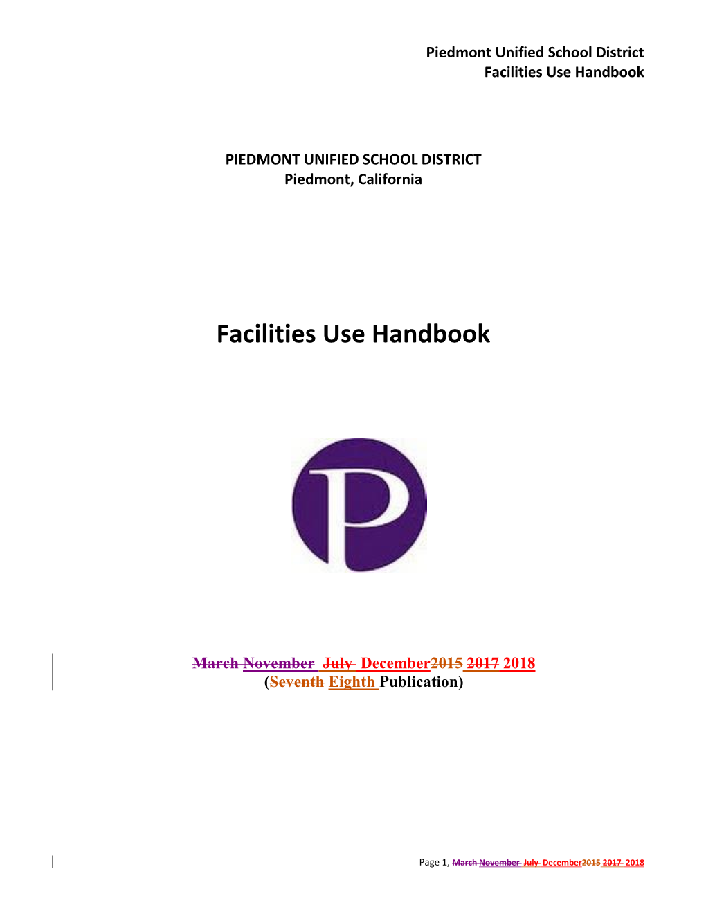 Facilities Use Handbook