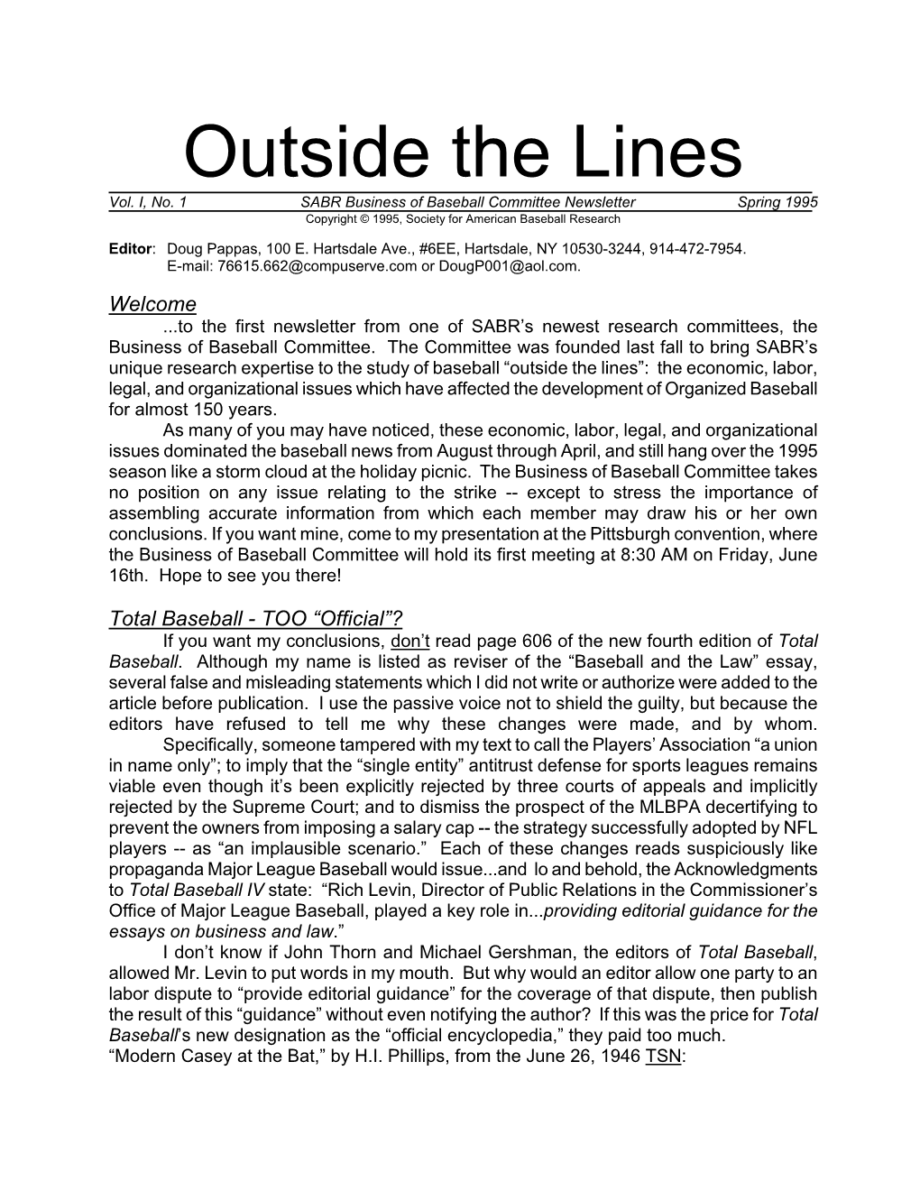 Outside the Lines