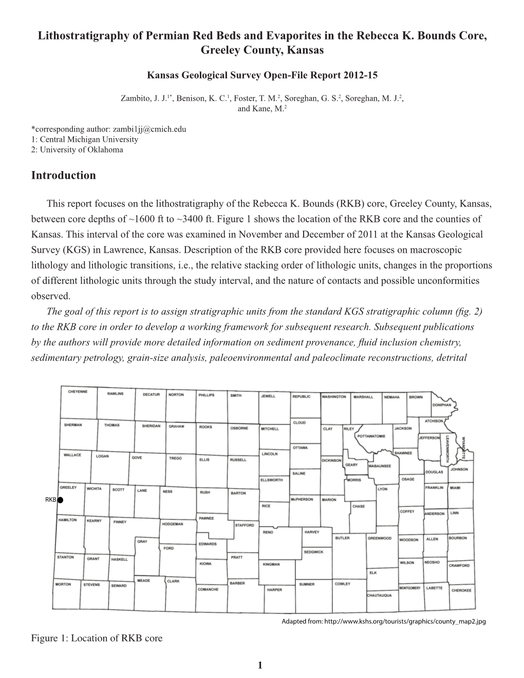 Lithostratigraphy of Permian Red Beds and Evaporites in the Rebecca K