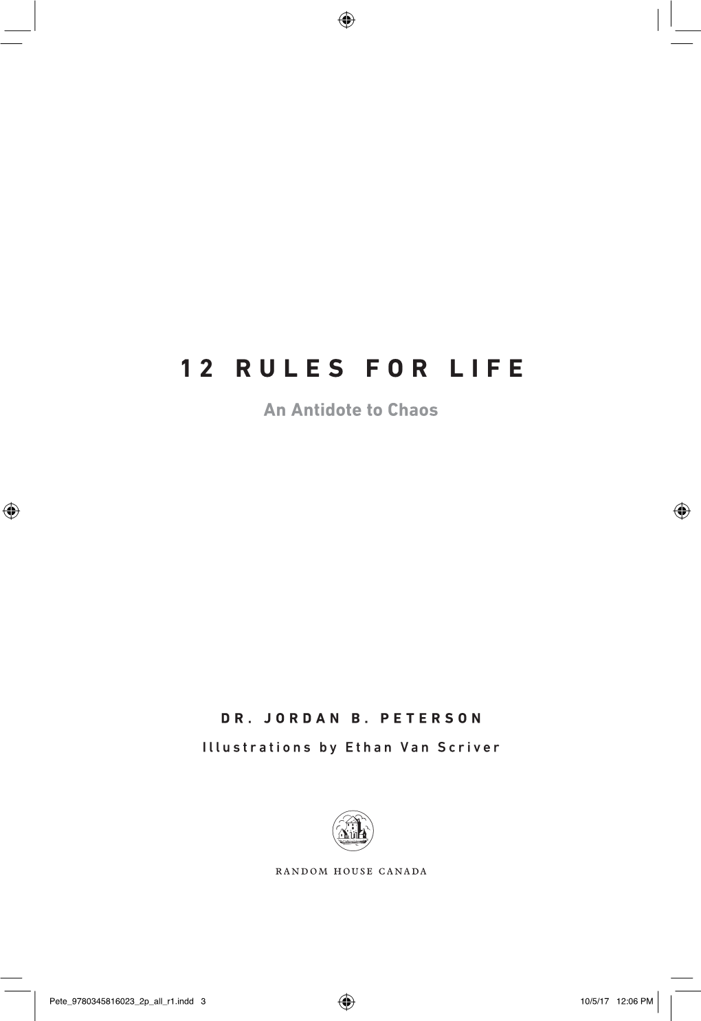 An Extract from 12 Rules for Life