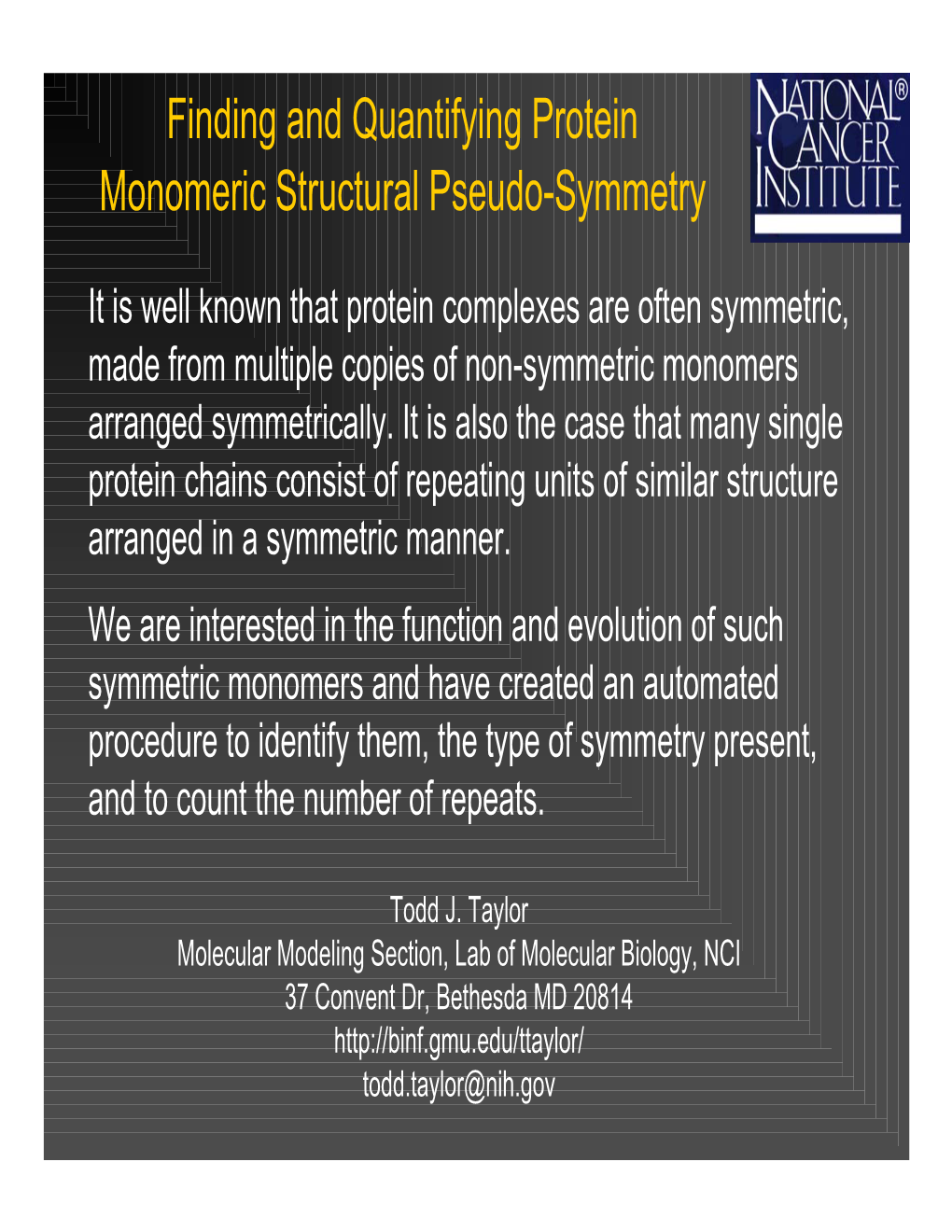 Finding and Quantifying Protein Monomeric Structural Pseudo-Symmetry