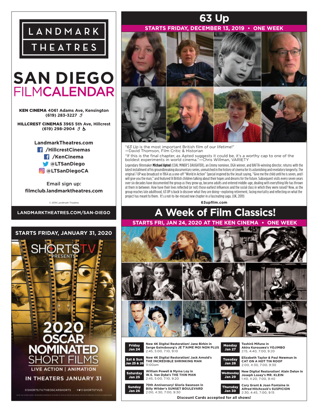 San Diego Filmcalendar