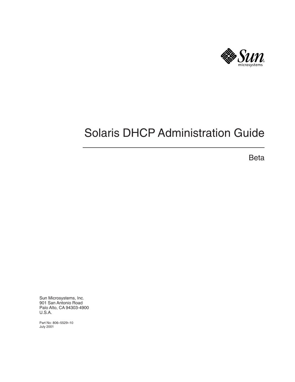 Solaris DHCP Administration Guide