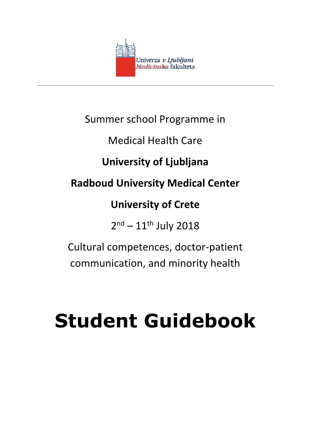 Student Guidebook