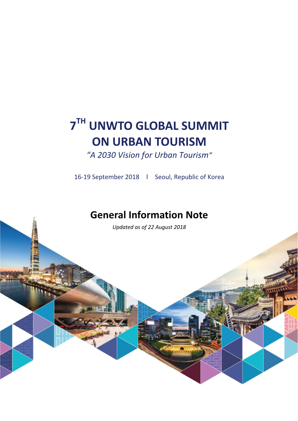 7 Unwto Global Summit on Urban Tourism