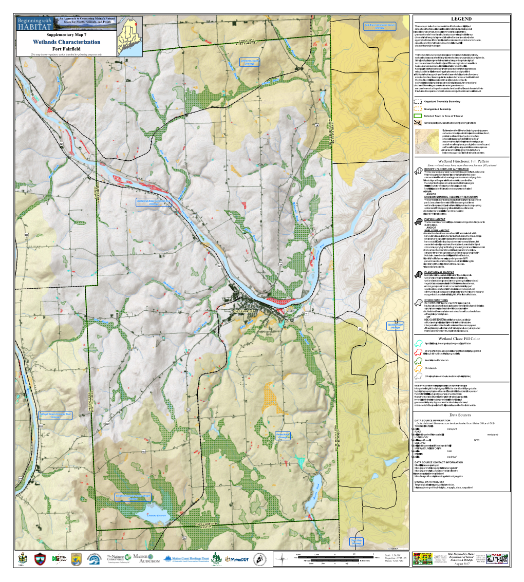 Wetlands Characterization FORT FAIRFIELD Wetlands Characterization Elizabeth.Hertz@M a Ine.Gov)