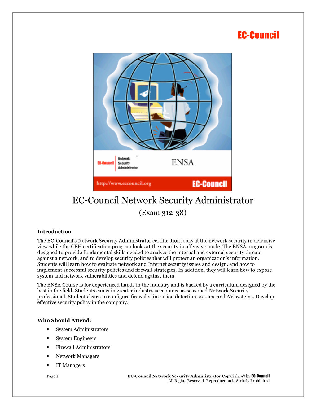 EC-Council EC-Council Network Security Administrator