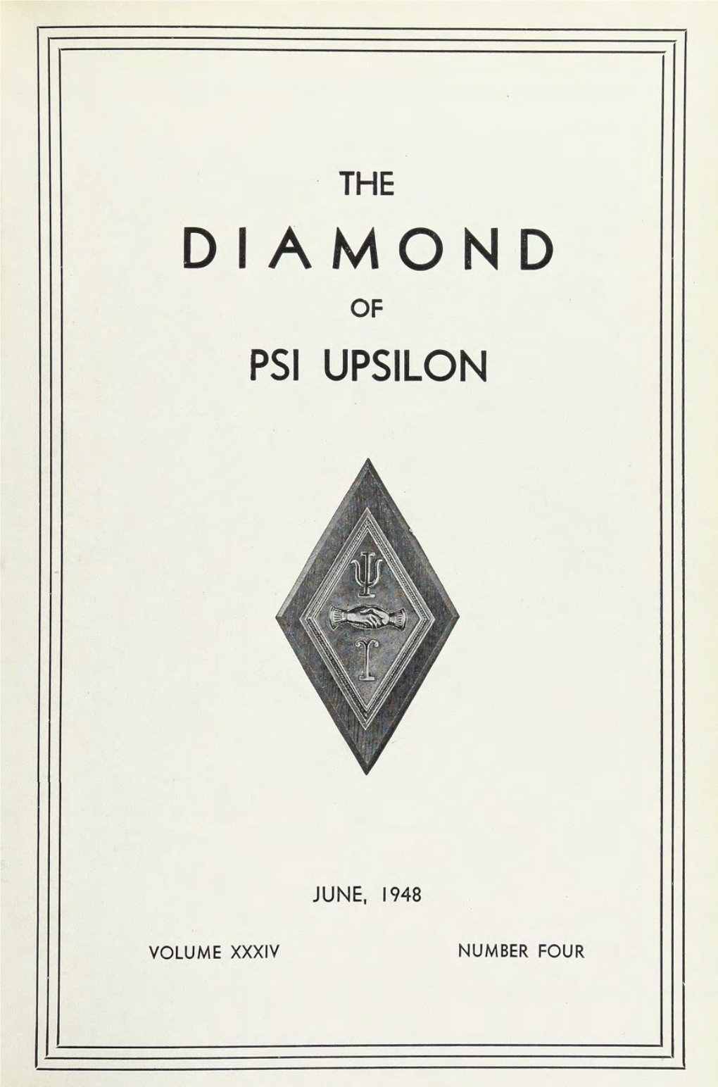 The Diamond of Psi Upsilon June 1948