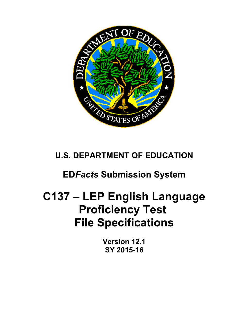 LEP English Language Proficiency Test File Specifications (Msword)