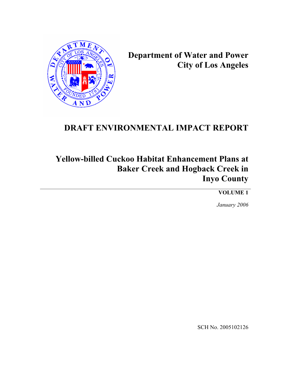 Draft Environmental Impact Report