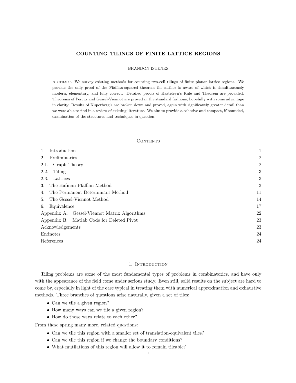 Counting Tilings of Finite Lattice Regions