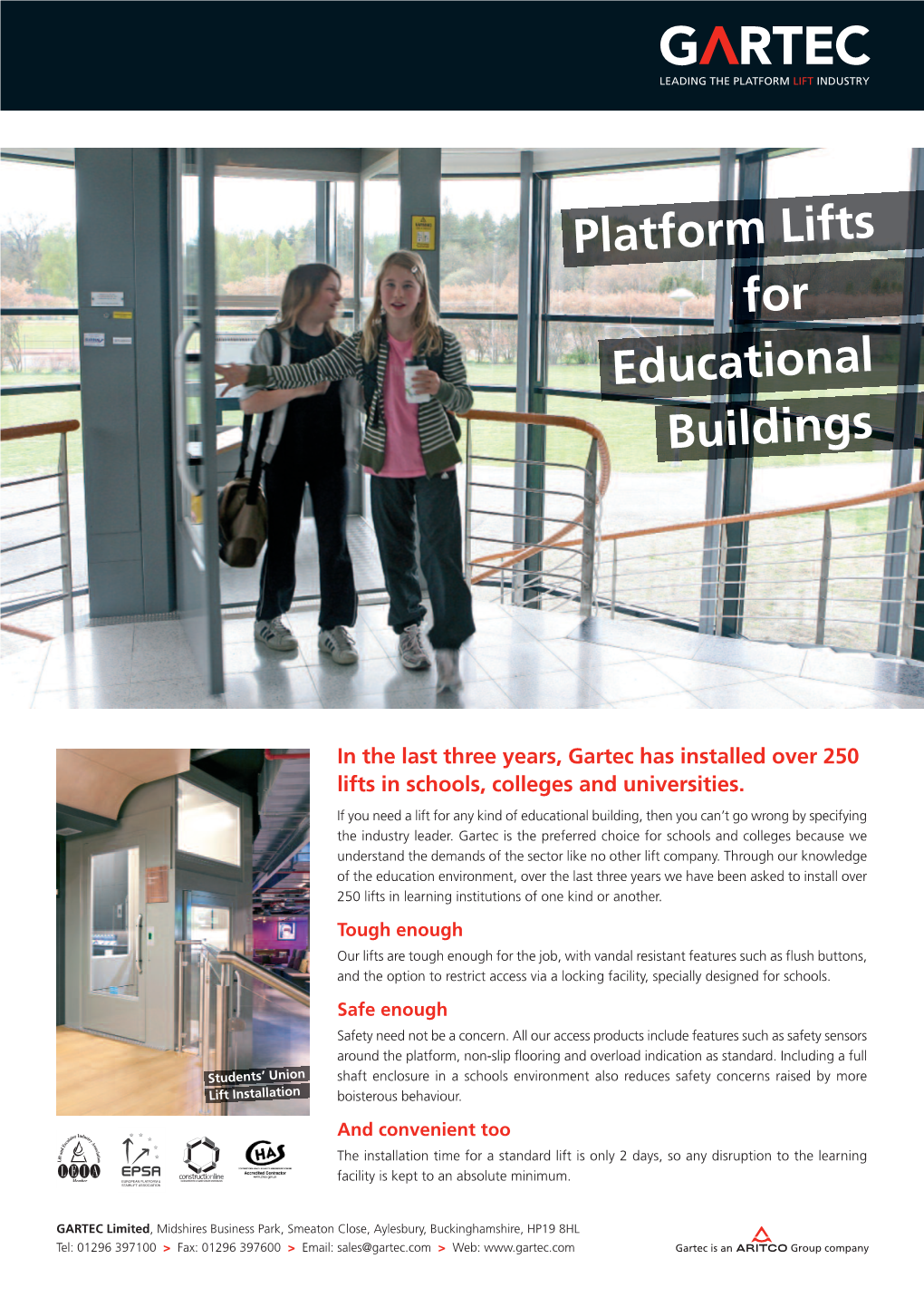 Platform Lifts for Educational Buildings