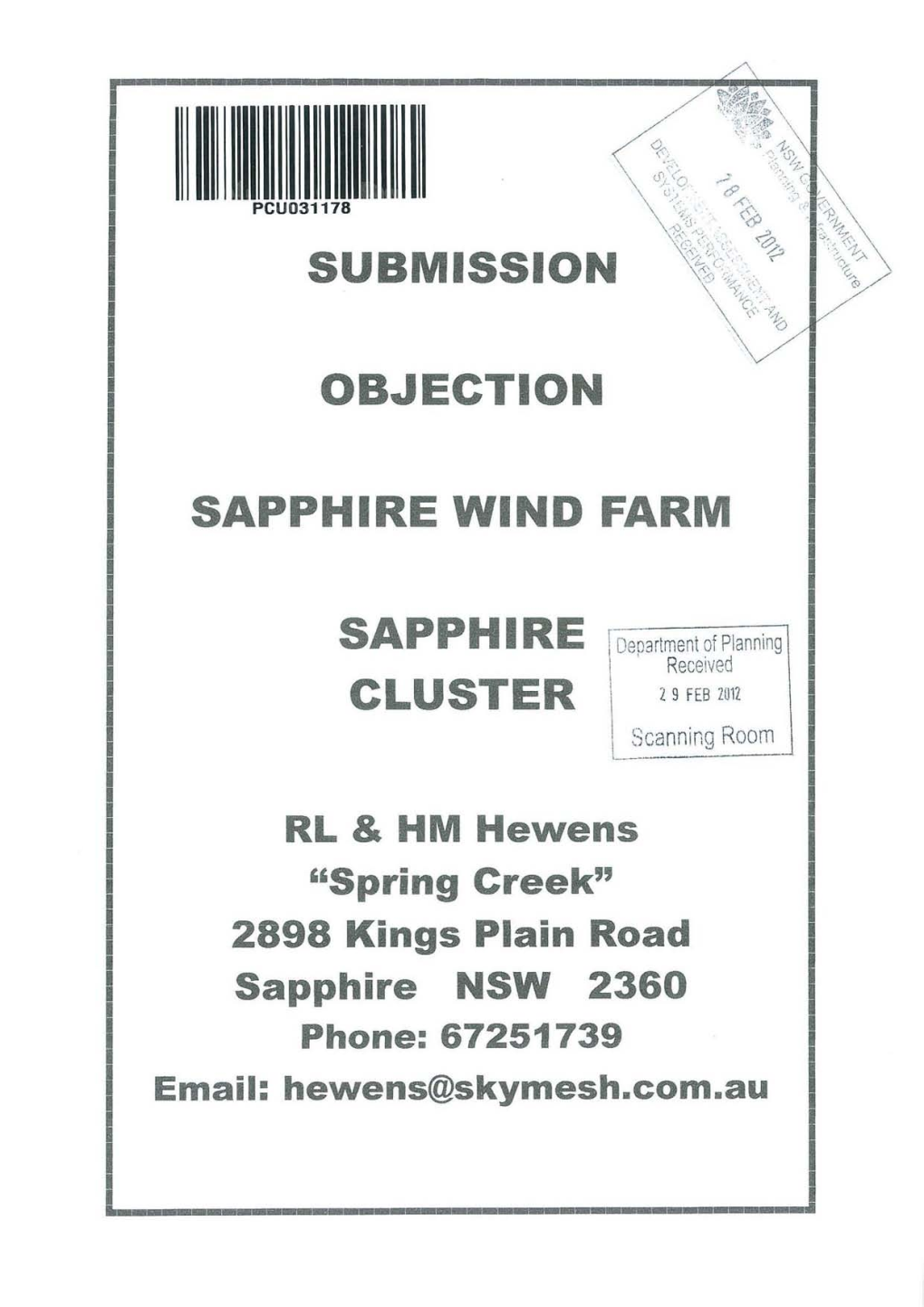 Sapphire Wind Farm I