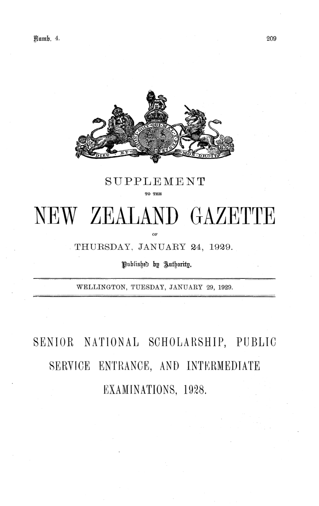 No 4, 29 January 1929