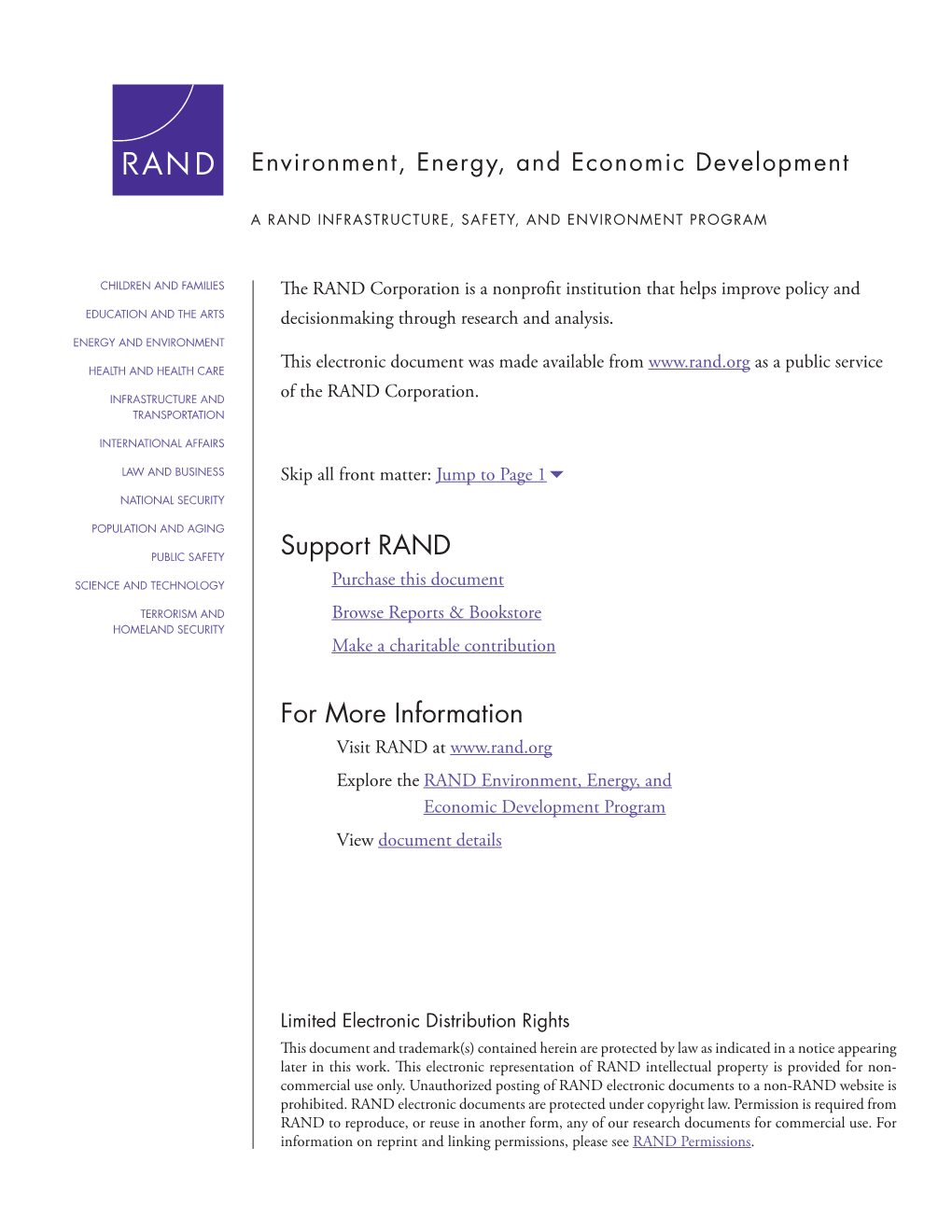 An Alternative Approach for Identifying Opportunities to Reduce Emissions of Greenhouse Gases