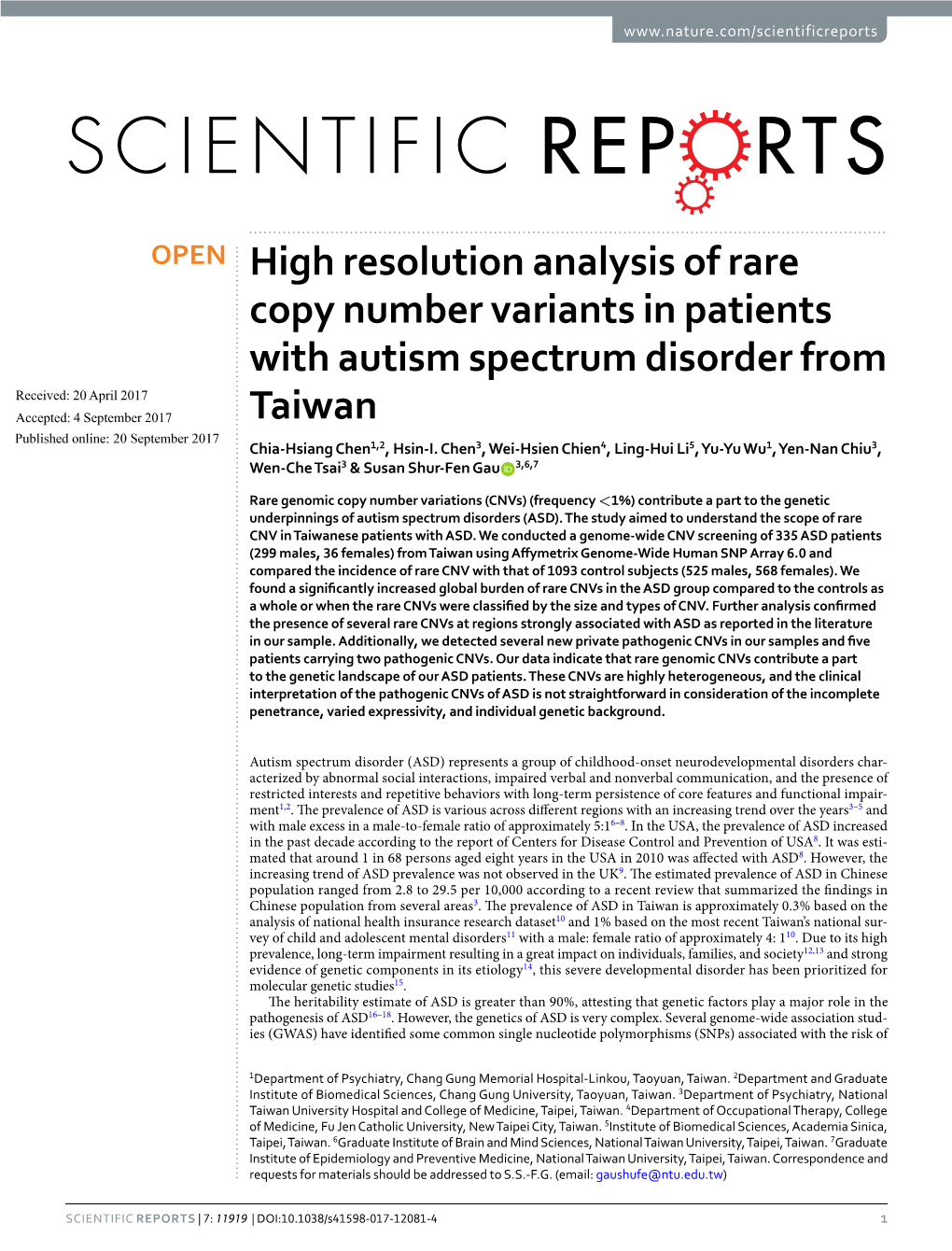 High Resolution Analysis of Rare Copy Number Variants in Patients With