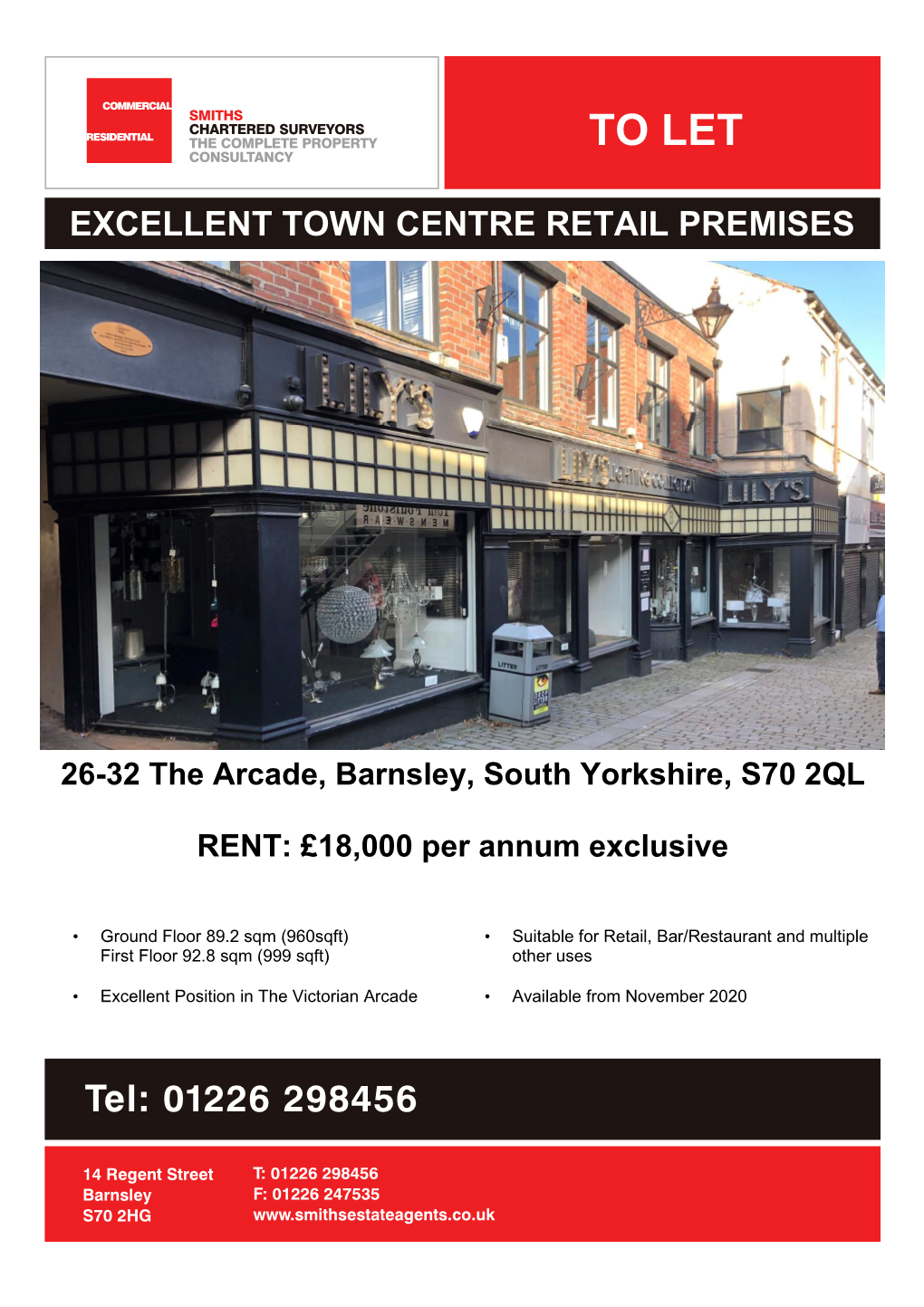 26-32 the Arcade, Barnsley, South Yorkshire, S70 2QL