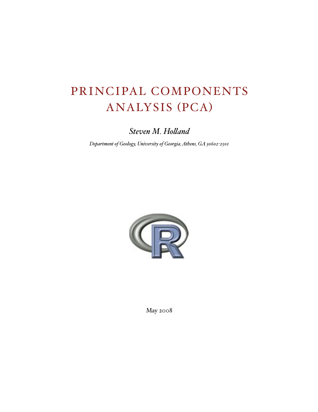 Principal Components Analysis (Pca)