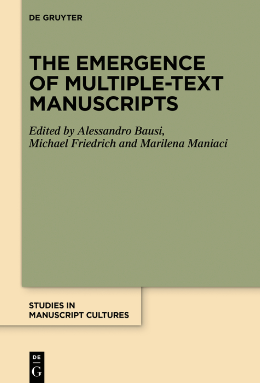 Studies in Manuscript Cultures