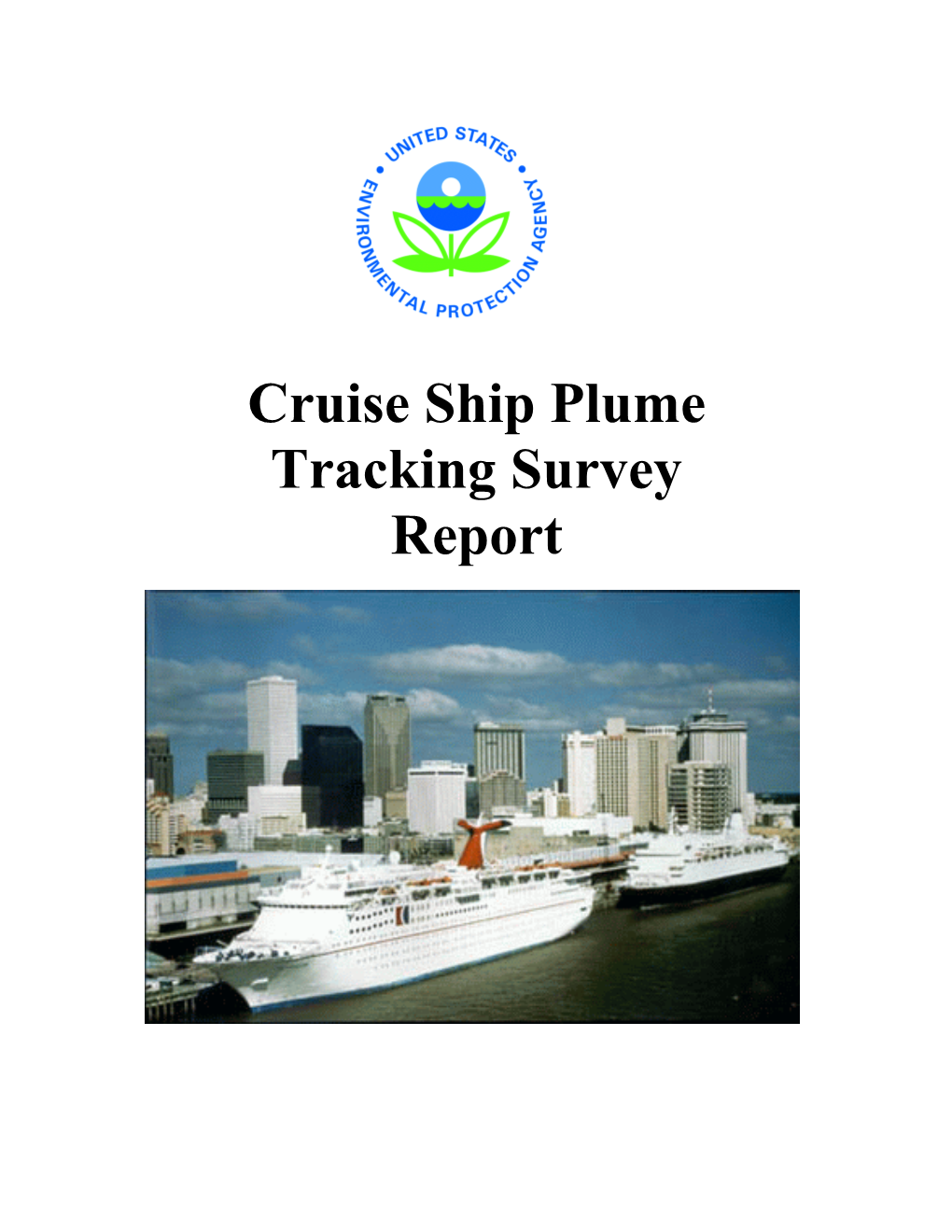 Cruise Ship Plume Tracking Survey Report (PDF)