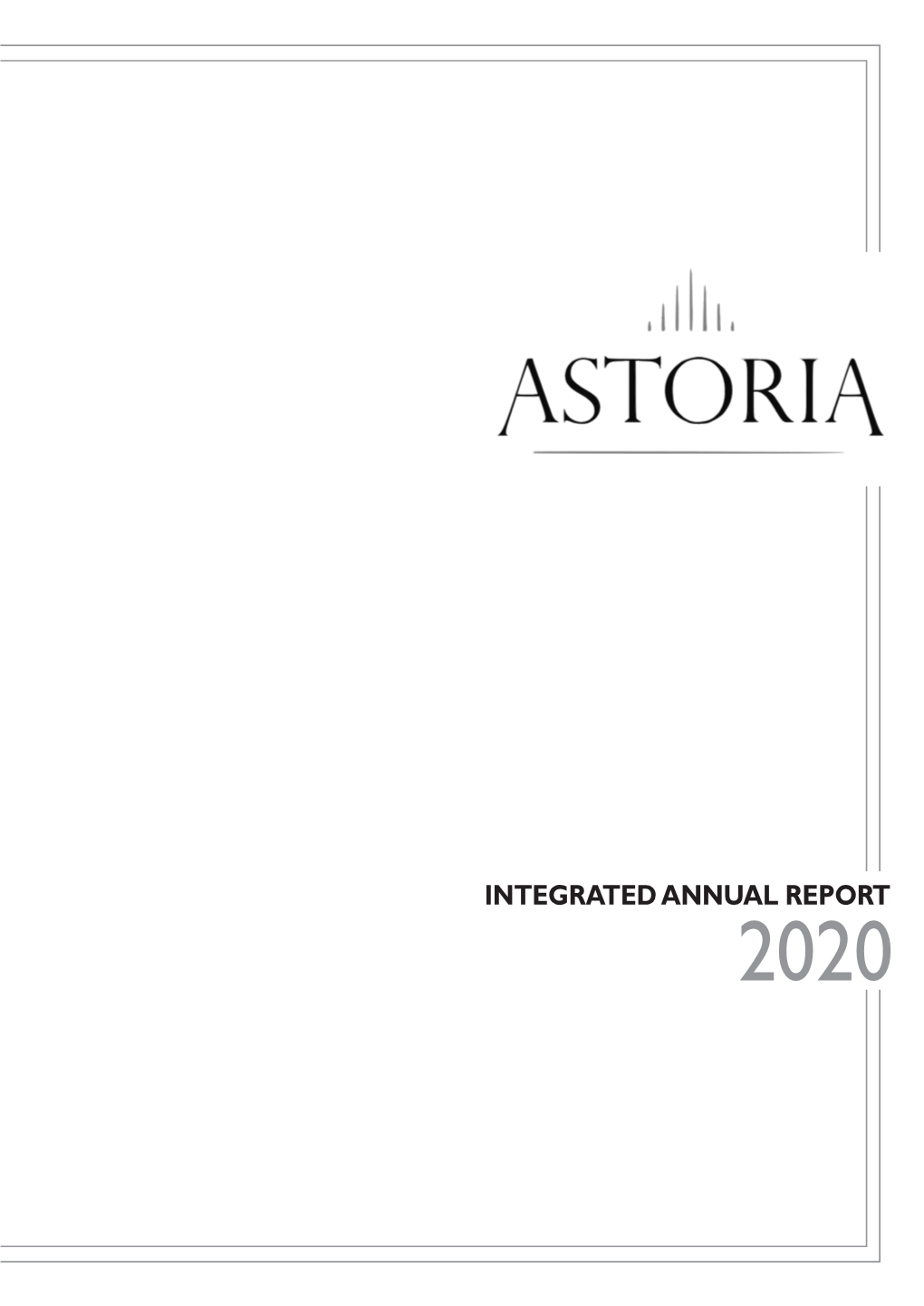 Integrated Annual Report 2020 Table of Contents