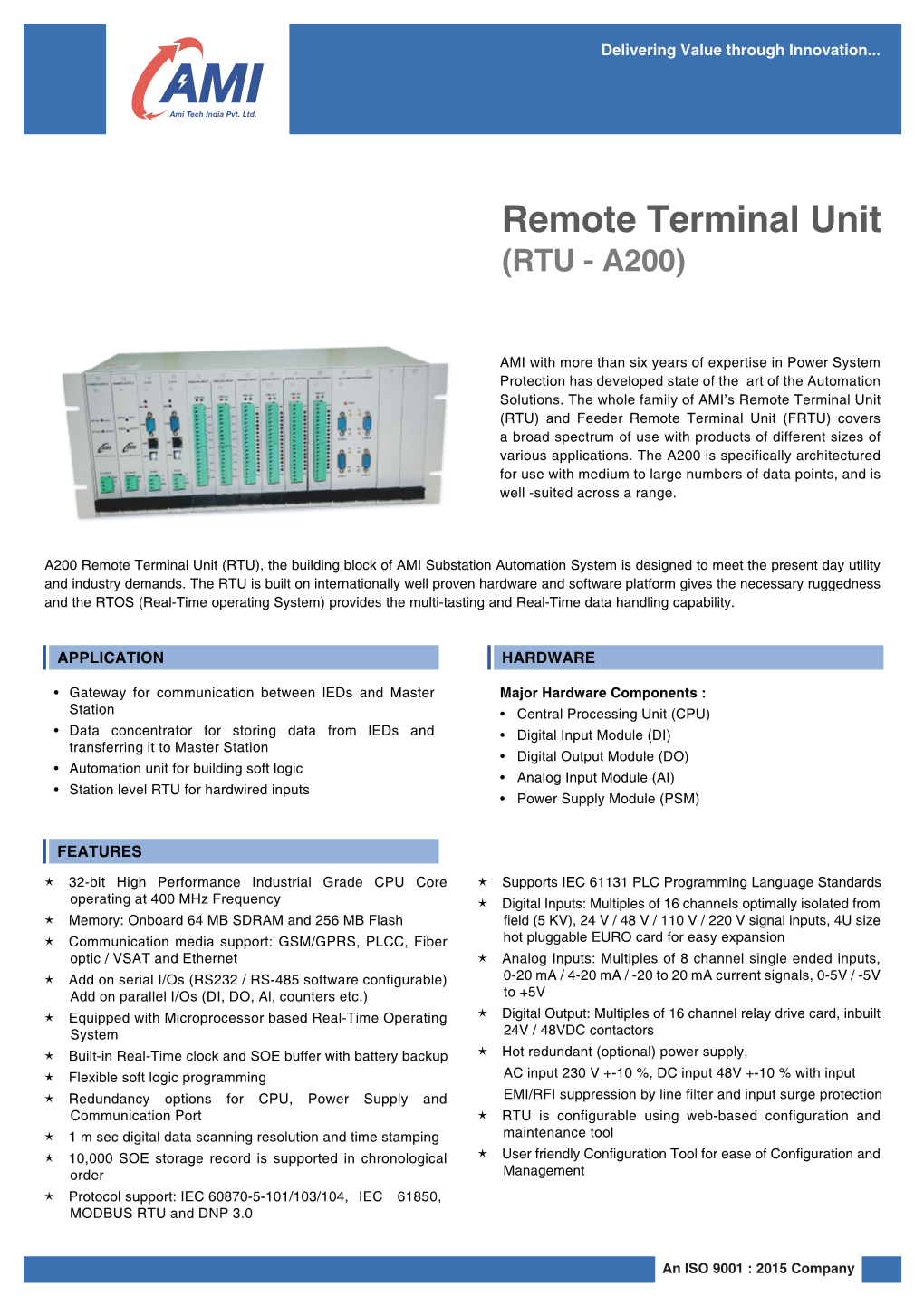 Remote Terminal Unit (RTU - A200)