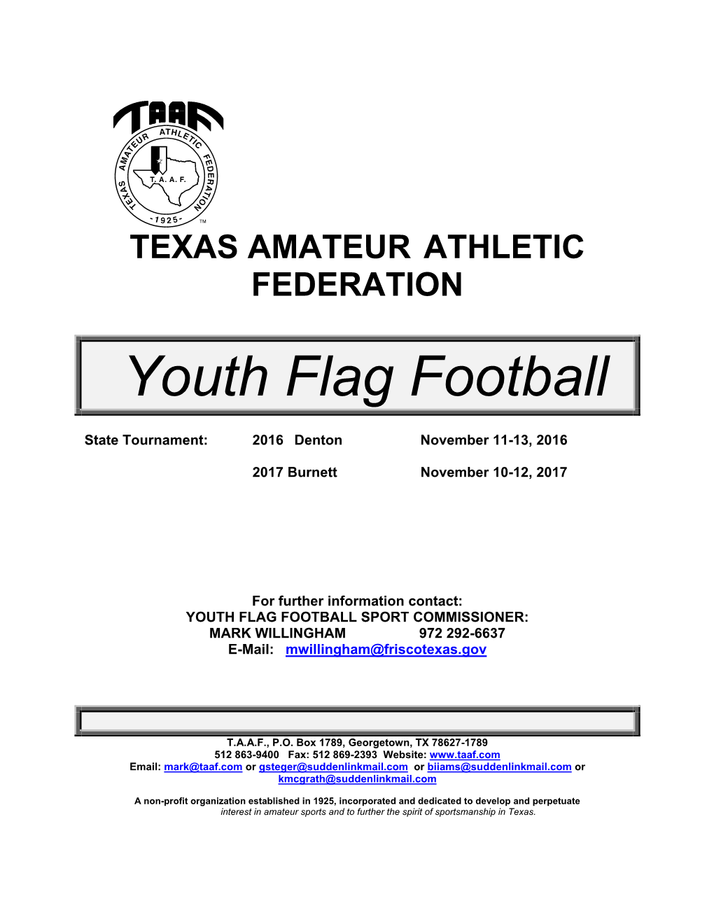 Youth Flag Football