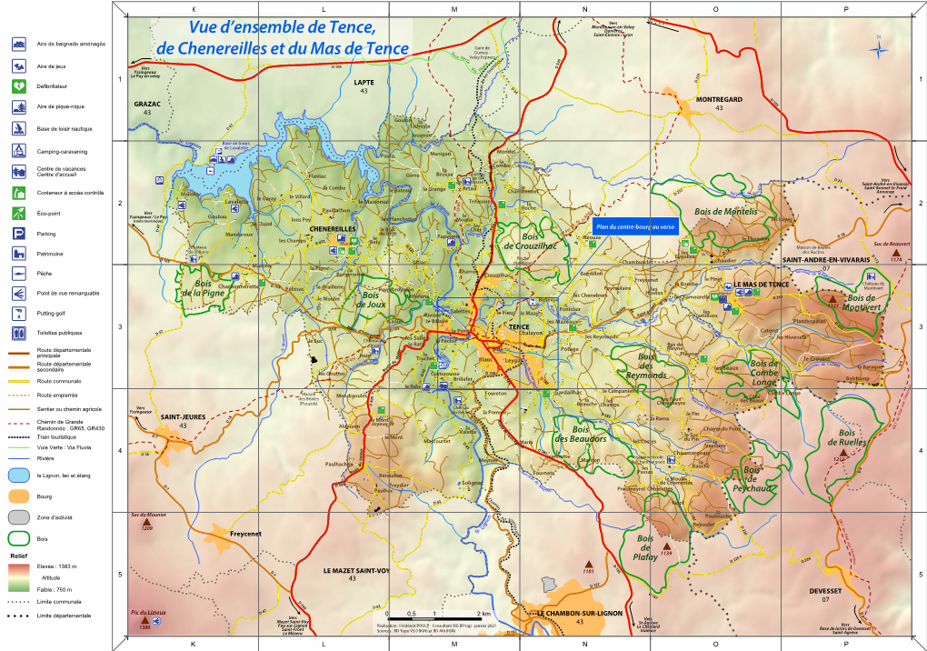 Plan Tence -Chenereilles – Le Mas De Tence 2021