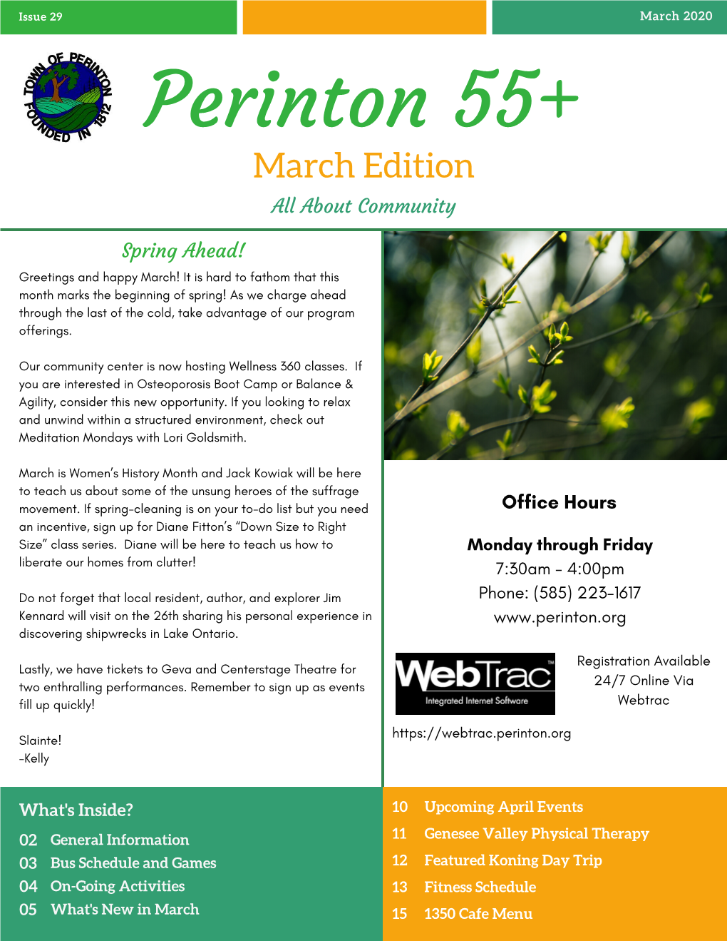 Perinton 55+ March Edition All About Community